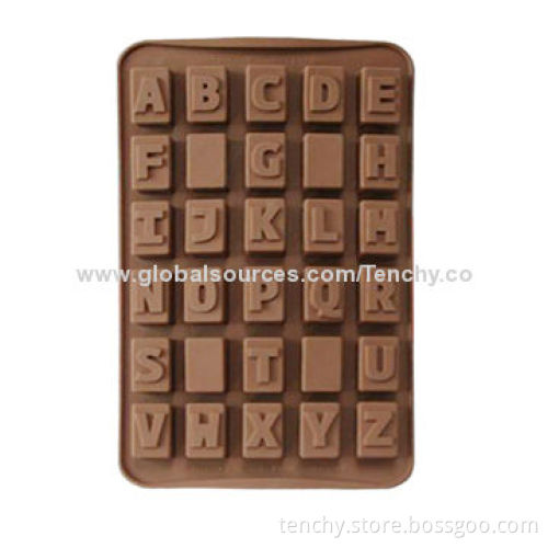 Letters Design Silicone Chocolate Mould